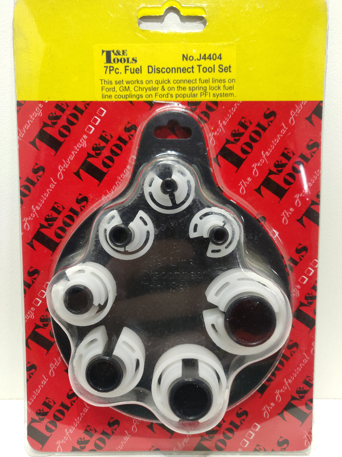 T&E Tools 7 Piece Fuel Line Disconnect Tool Set J4404
