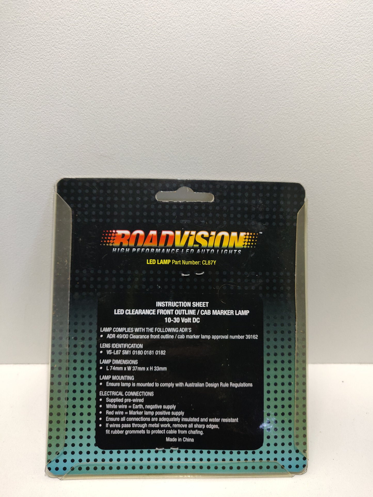 Roadvision CL87Y Amber LED Clearance Light Side Marker Lamp – Truck Trailer Caravan Bus