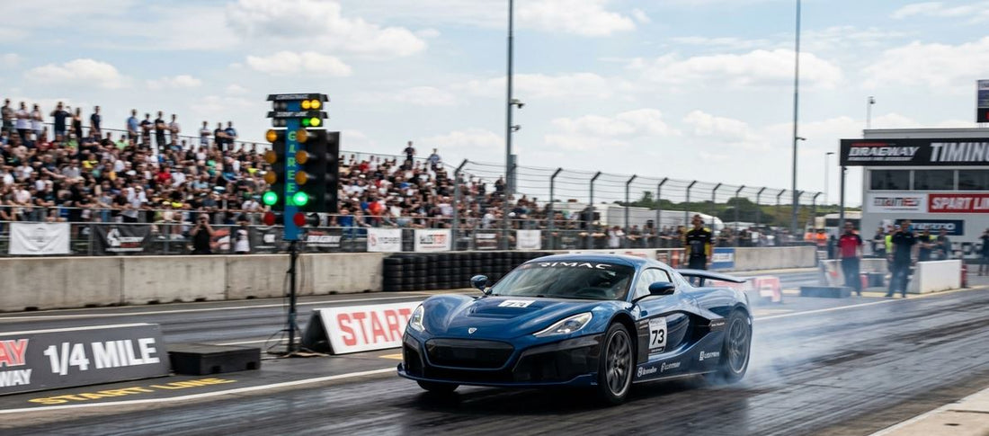 Ford Mustang Cobra Jet 2200 electric drag car – fastest electric vehicle quarter mile