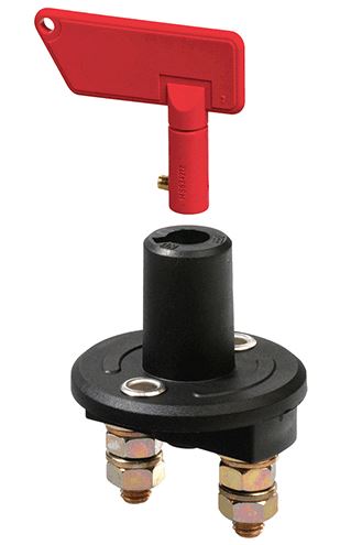 Menber's 08098700 BATTERY DISCONNECT SWITCH 100A 12V 24V FLANGE MOUNT M8 KEY