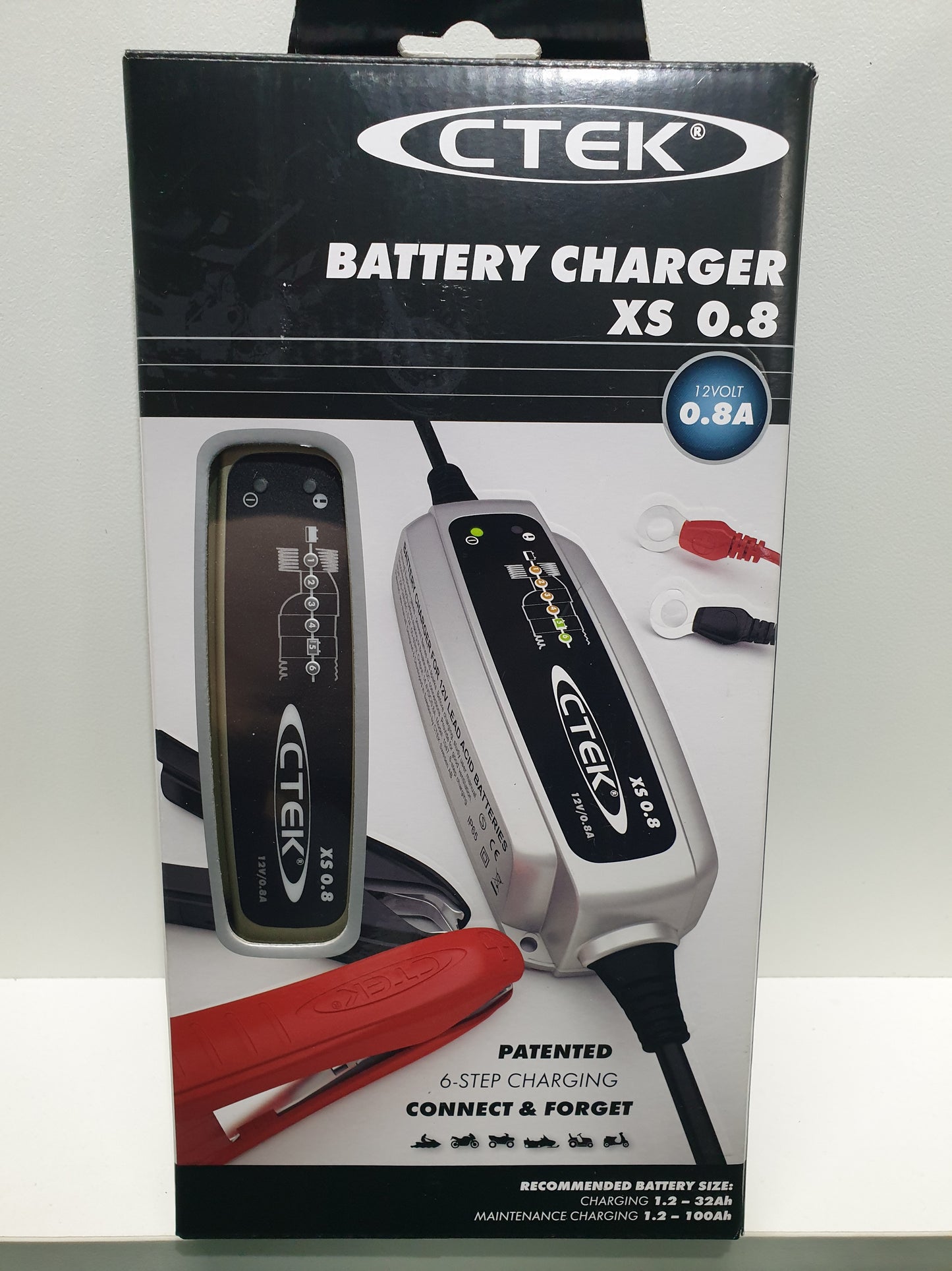 CTEK XS0.8 XS08 Compact Trickle Battery Charger Maintainer Car Motorbike
