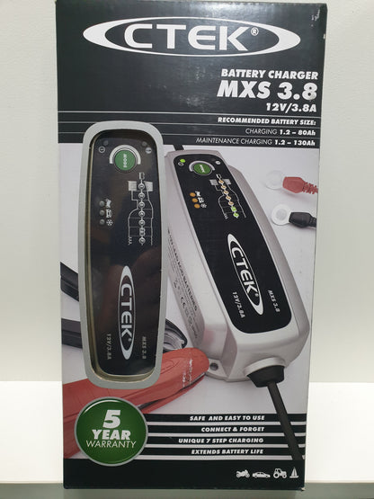 CTEK MXS 3.8 Battery Charger 12V 3.8A MXS3.8