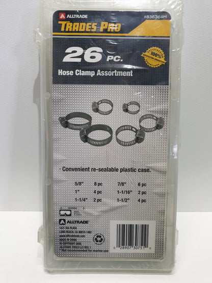 Trades Pro Hose Clamp Assortment Grab Kit 26 piece