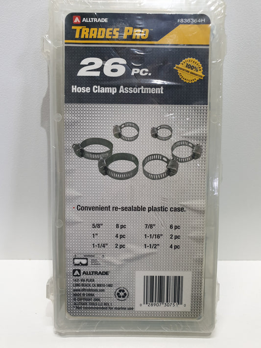 Trades Pro Hose Clamp Assortment Grab Kit 26 piece