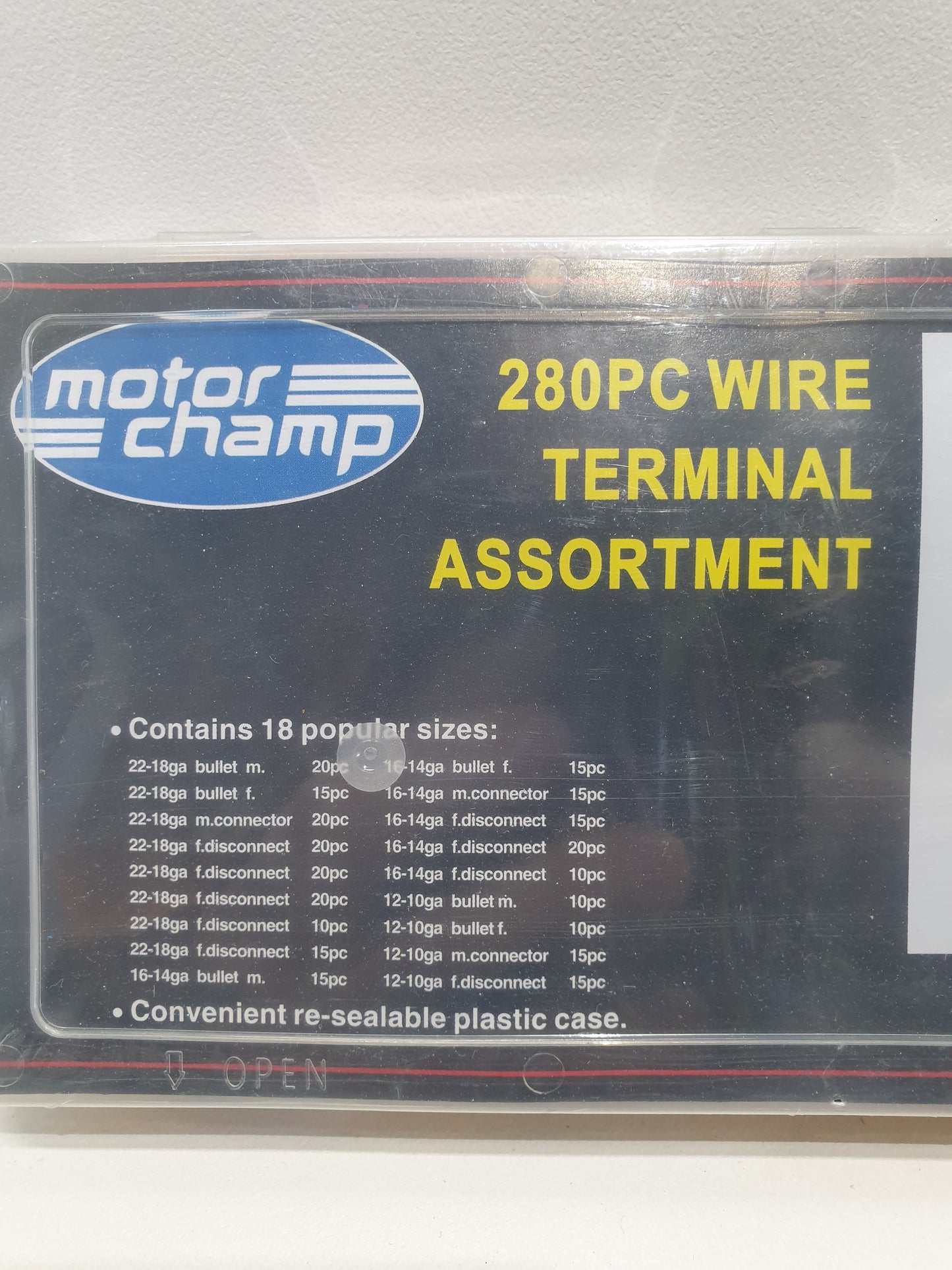 Motor Champ 280 Piece Wire Terminal Assortment Grab Kit