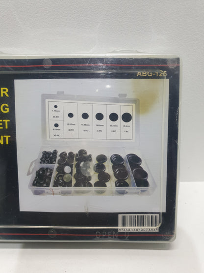 Motor Champ 125 Piece Rubber Blanking Grommet Assortment Grab Kit
