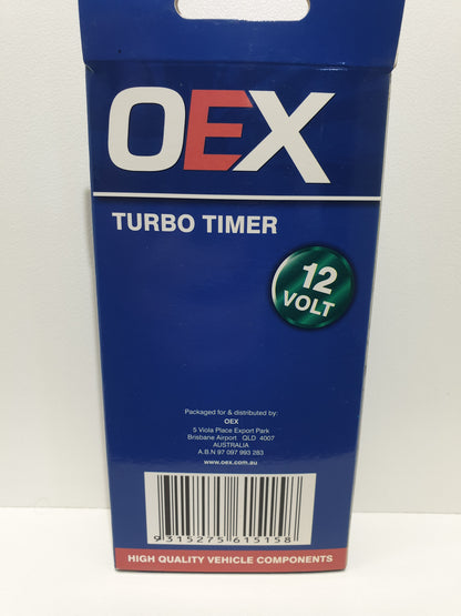 OEX TURBO TIMER 12 Volt Universal ACX4851 1,3 to 5 minute setting