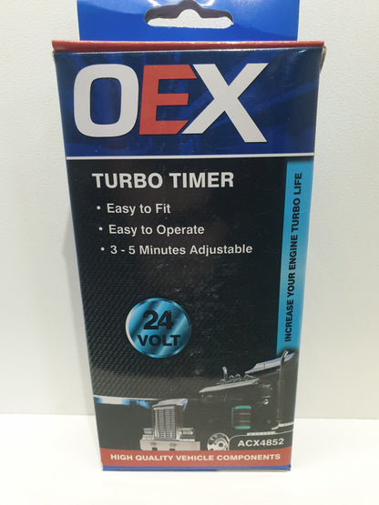 OEX TURBO TIMER 24 Volt Universal ACX4852 1,3 to 5 minute setting