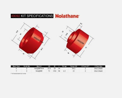 NOLATHANE 49092 Rear Body mount bushing FOR NISSAN PATROL GU Y61 GQ Y60 97~10