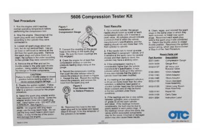 OTC 5606 Petrol Engine Compression Tester Kit