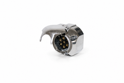 7 Pin Large Round Metal Trailer Accessory Socket TS-61 equivalent to Narva 82062BL