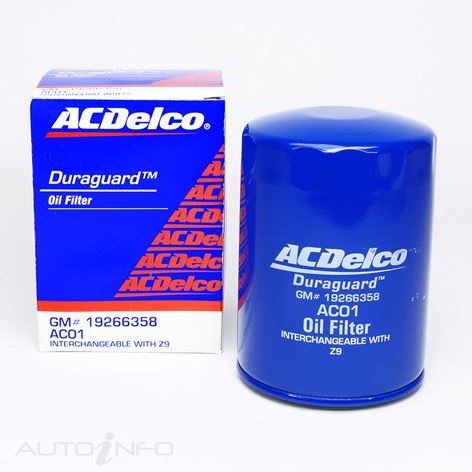 ACDelco Oil Filter ACO1 equiv to RYCO Z9 For Ford Falcon EA EB AU Territory Cortina