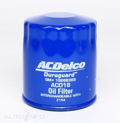 ACDelco Engine oil filter ACO18 equiv to RYCO Z154 For Holden Barina Commodore V6 V8