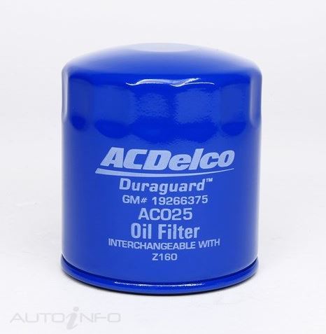 ACDelco engine oil filter ACO25 equiv to RYCO Z160 for Commodore SS V8 5.0L LS1 5.7L