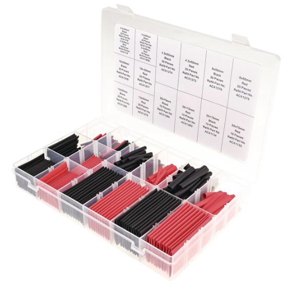 OEX Heat Shrink Assortment Kit 300 Pieces ACX1097