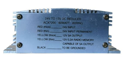 OEX Voltage Reducer 24V - 12V Switch Mode Single Circuit 5A With Memory wire for UHF Radio ACX7200