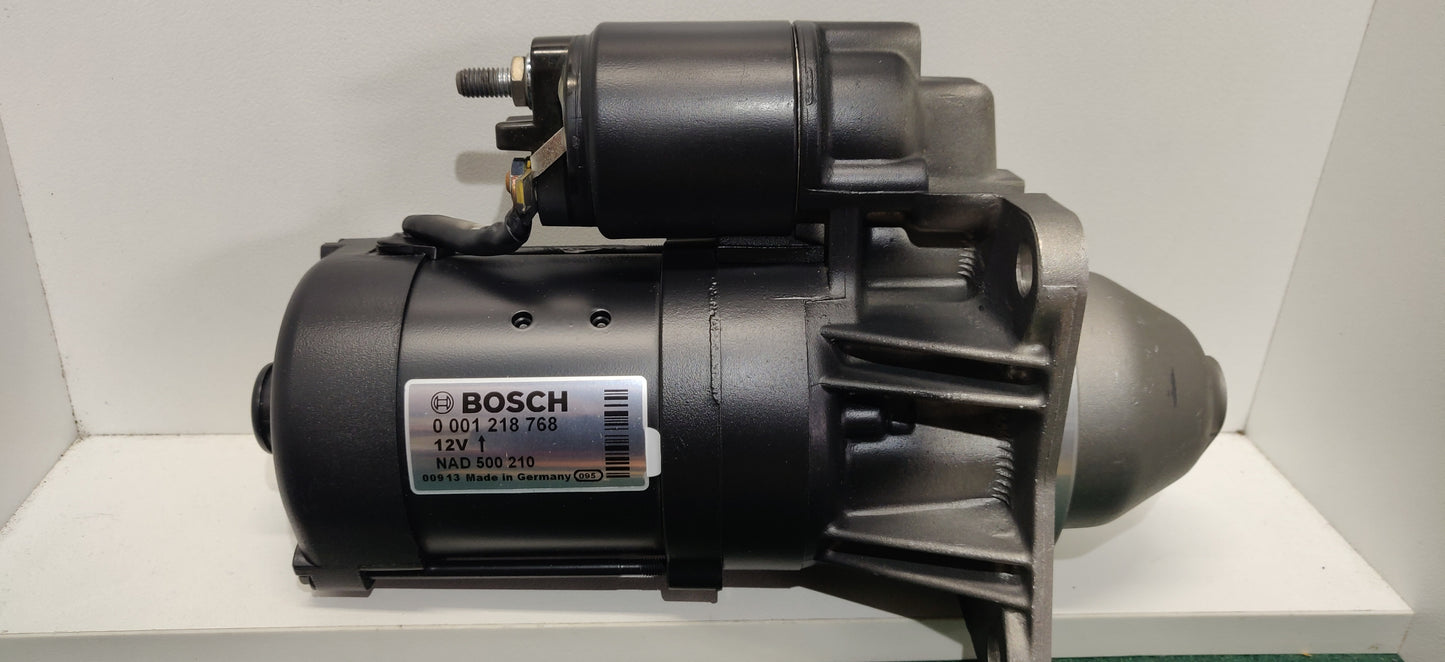 Bosch starter motor 0001218768 12V 9T 2.3kW CW Land Rover Defender Discovery TD5