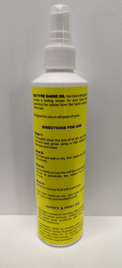 ADI Tyre Shine Oil 250ml Long lasting sheen + added protection!