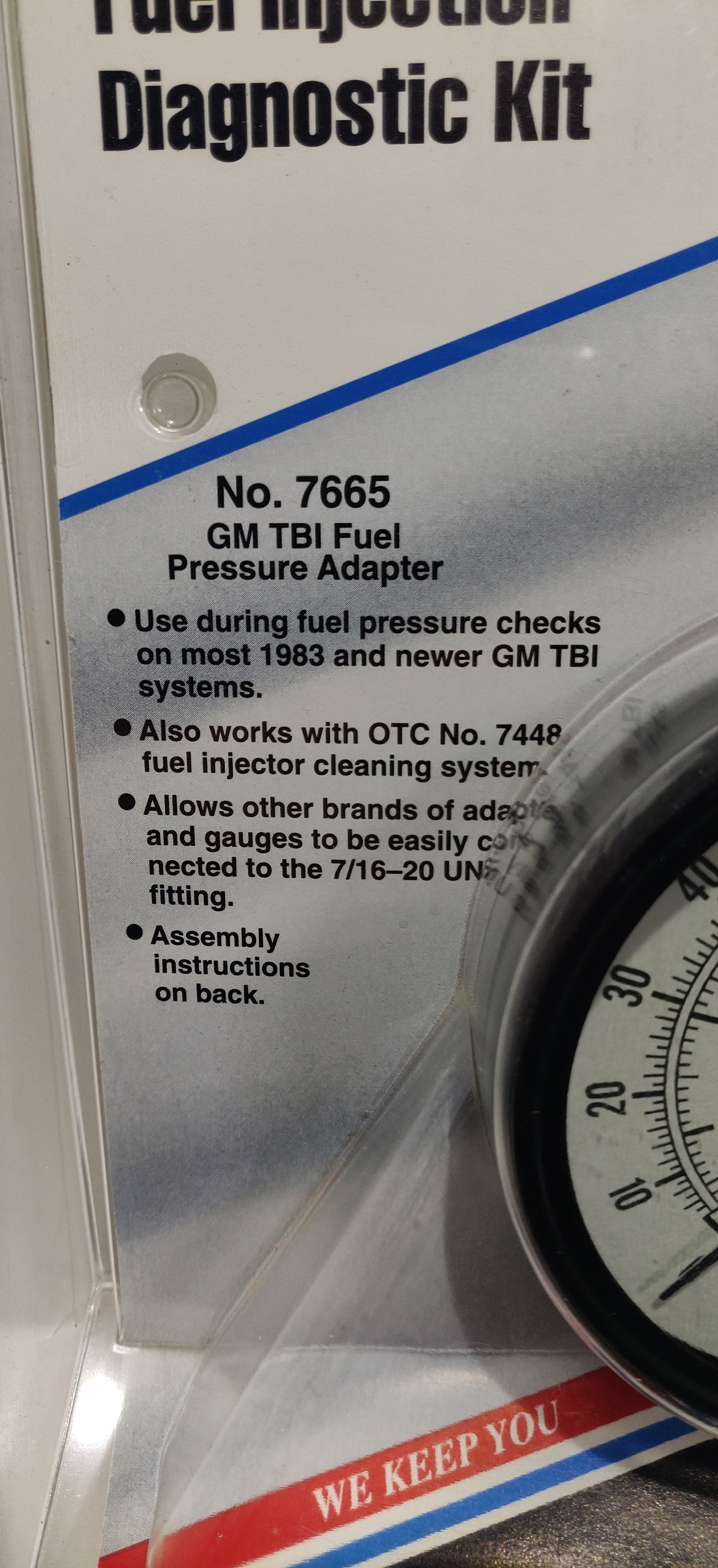 OTC SPX Fuel Injection Diagnostic Kit 7797 ( 7635A + 7665 ) GM TBI 0-100 PSI