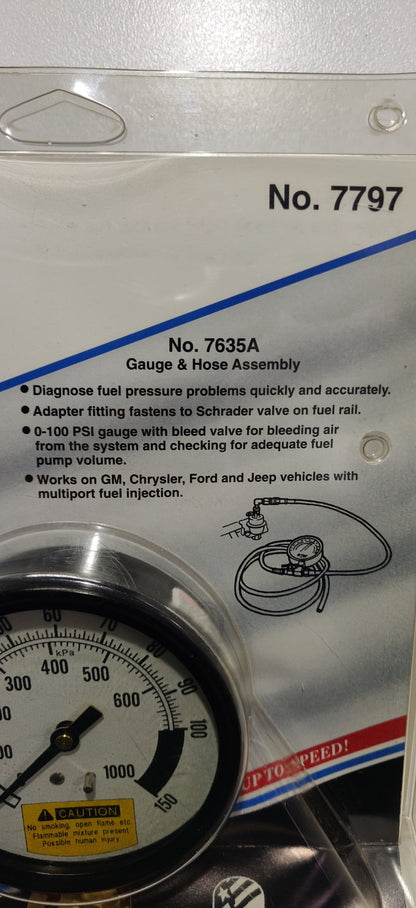 OTC SPX Fuel Injection Diagnostic Kit 7797 ( 7635A + 7665 ) GM TBI 0-100 PSI