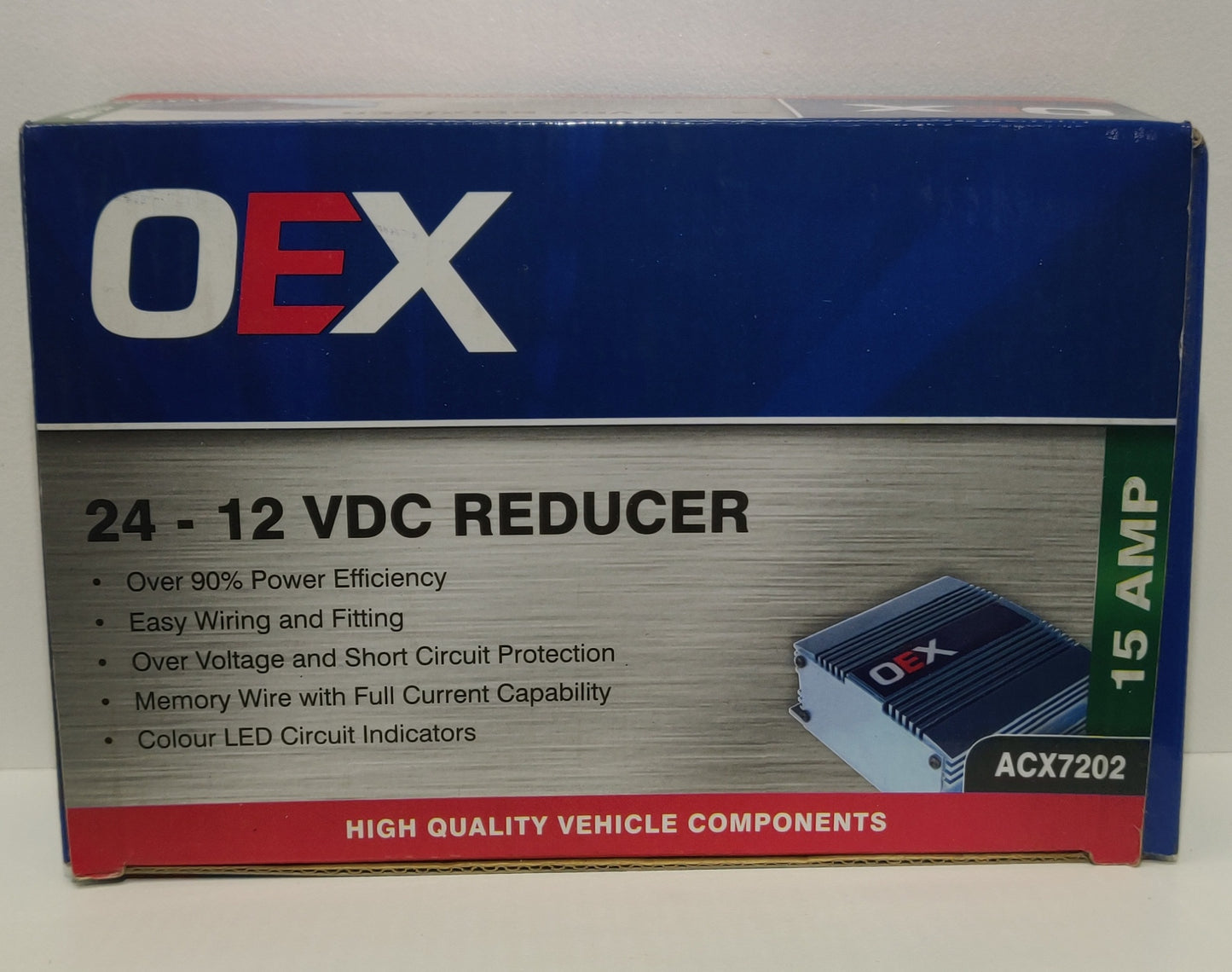 OEX Voltage Reducer 24V To 12V Switch Mode Single Circuit 15A With Memory wire for Radio ACX7202