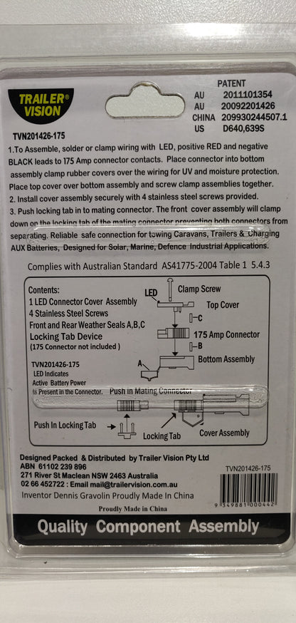 TRAILER VISION Connector Cover 175A Anderson TVN201426-175