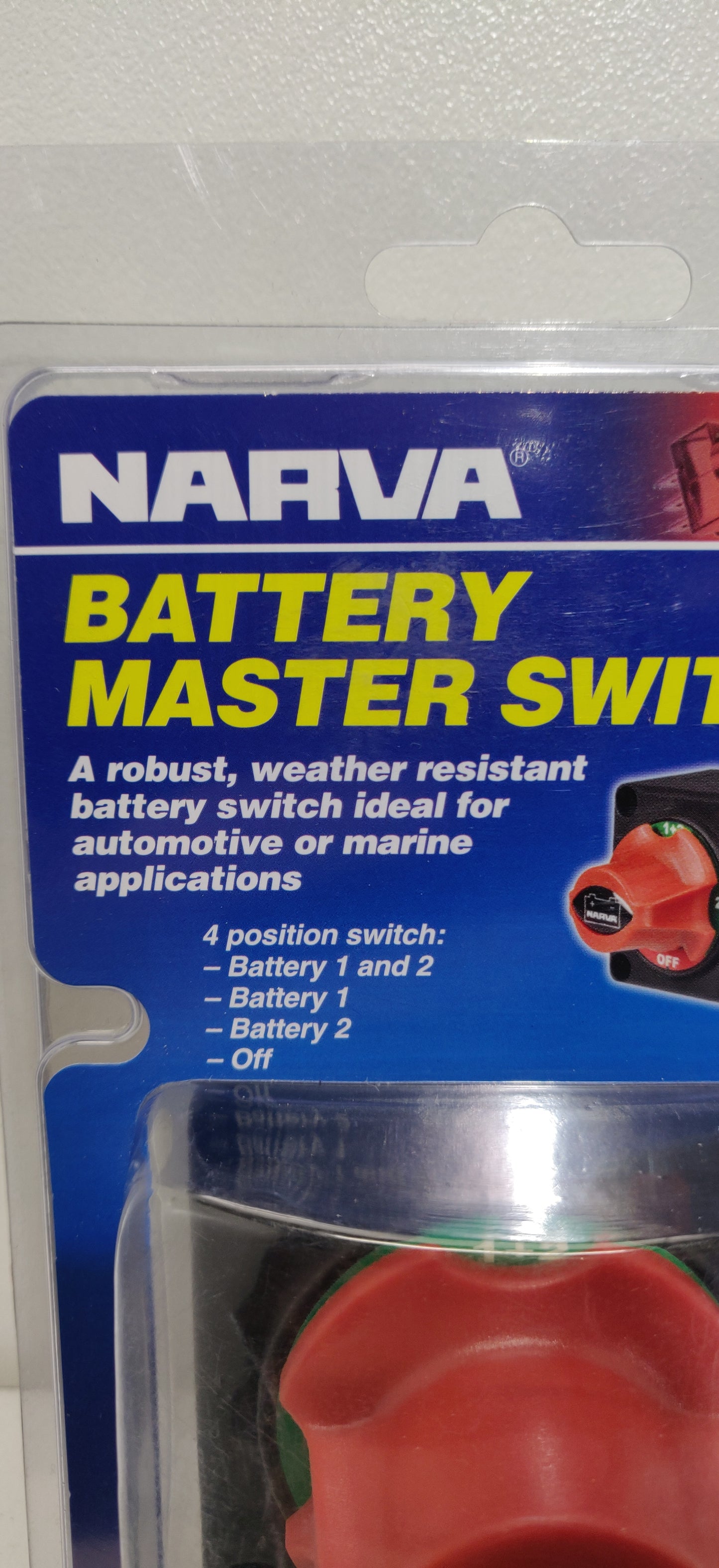 Narva Battery Master Rotary Switch Isolator System 4 Position Caravan Boat 61084BL