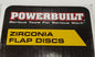 POWERBUILT Zirconia Flap Discs 100mm 115mm 125mm P40 P60 P80 P120