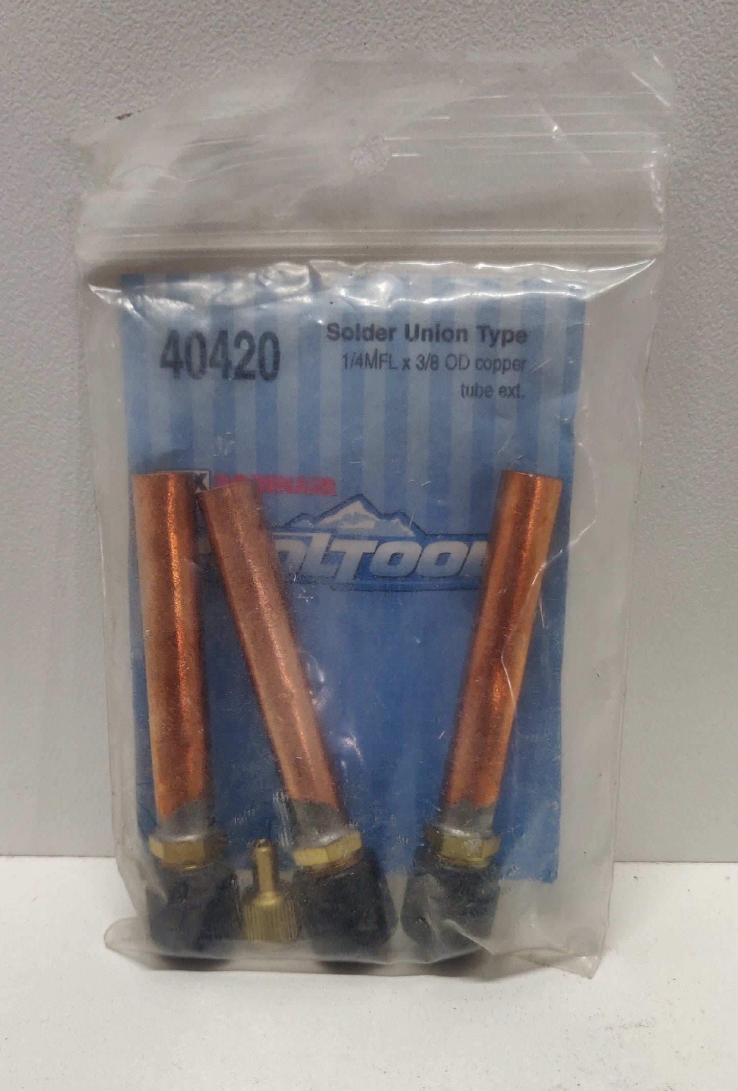 Robinair 40420 1/4 MFL x 3/8 OD Copper Tube Extension pack of 3