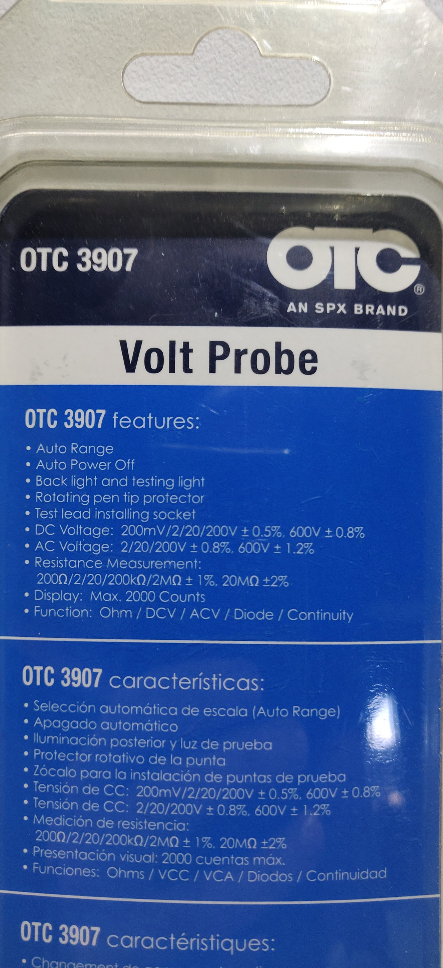 OTC SPX volt probe multimeter 3907