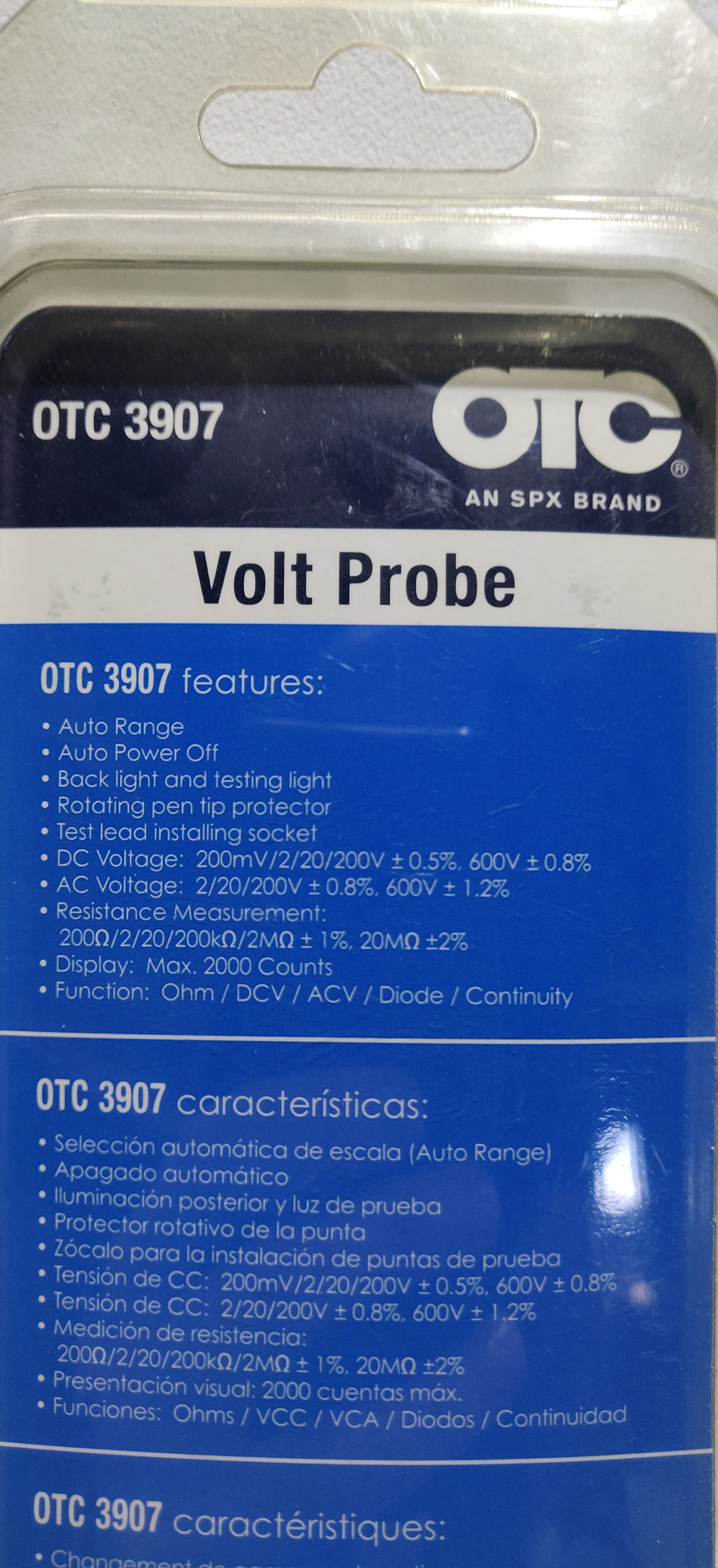 OTC SPX volt probe multimeter 3907
