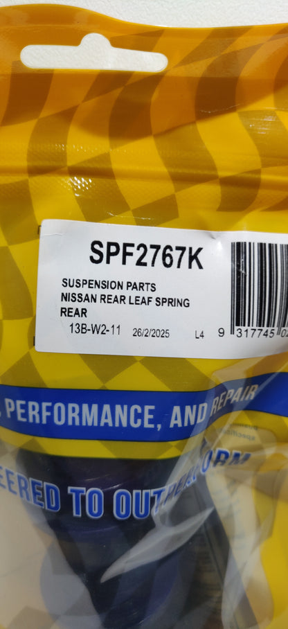 SuperPro Spring Rear Eye Bush Kit for NISSAN NAVARA 2005-2014 D40 D23 SPF2767K