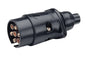 Narva 7 Pin Large Round Plastic Trailer Plug 82181BL