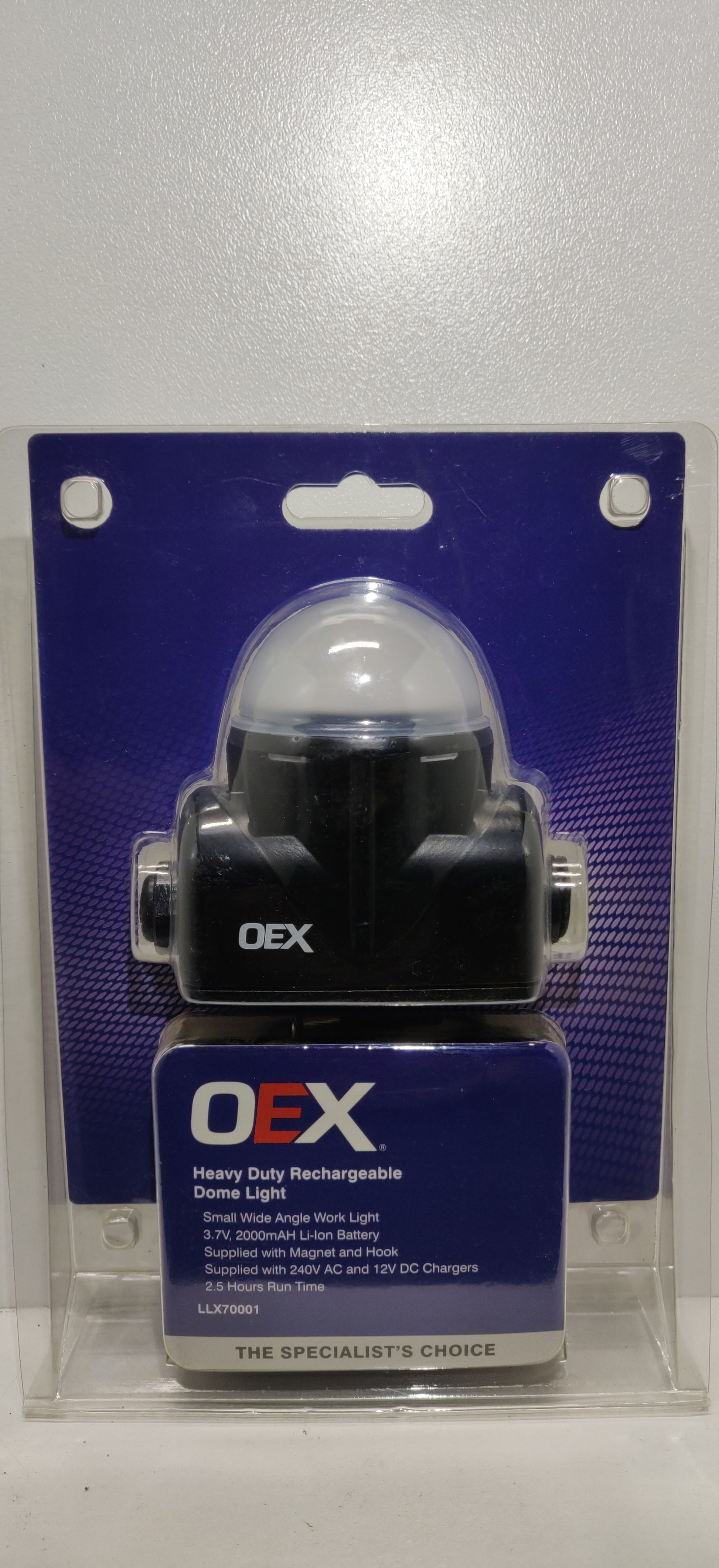 OEX Heavy Duty LED Work Light With Magnet & Hook Rechargeable LLX70001