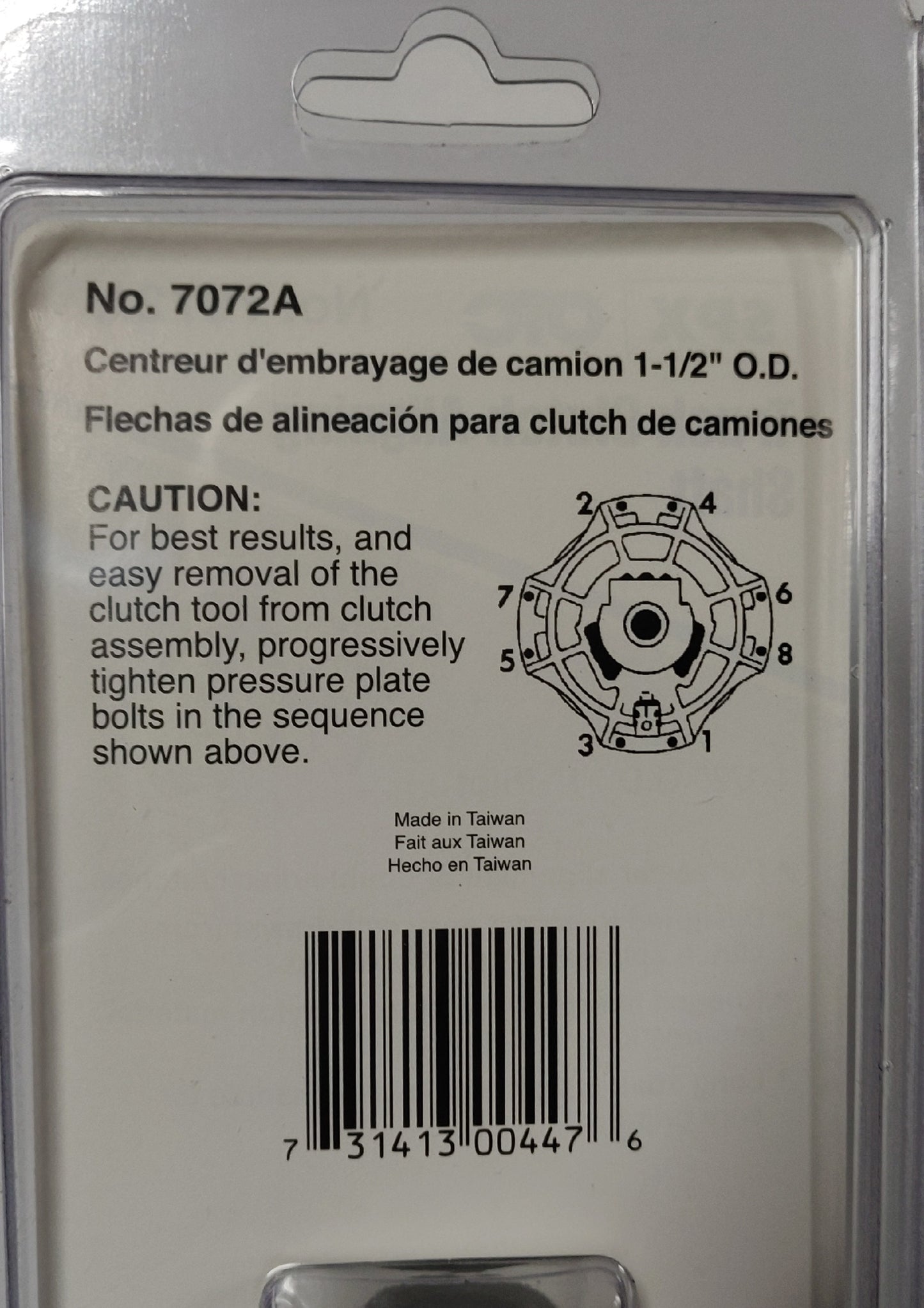 OTC 7072A Heavy-Duty Truck Clutch Alignment Tool for Commercial Vehicles