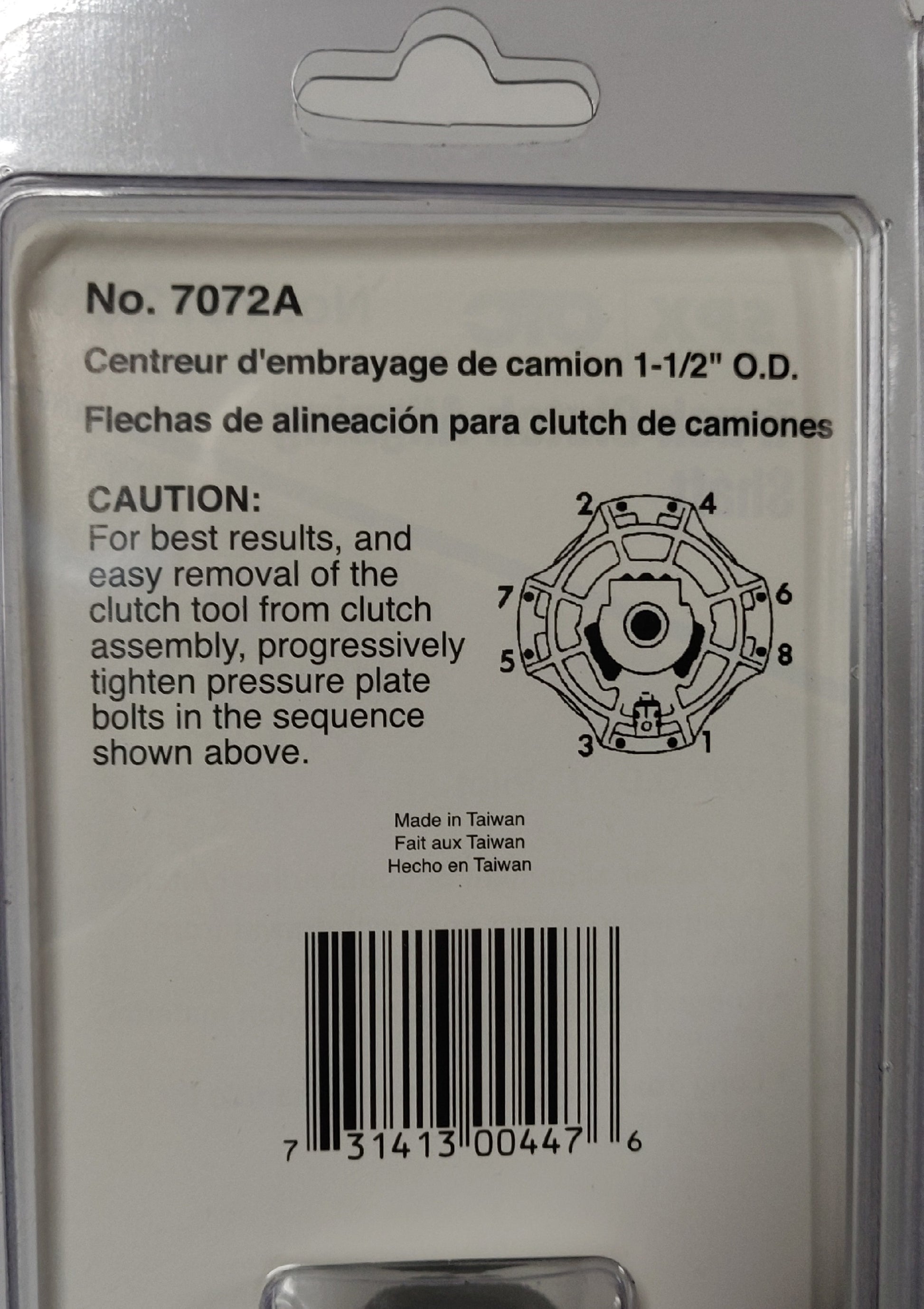 OTC 7072A Heavy-Duty Truck Clutch Alignment Tool for Commercial Vehicles