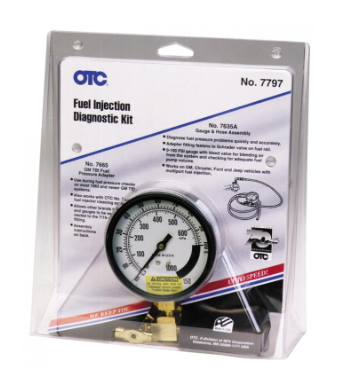 OTC SPX Fuel Injection Diagnostic Kit 7797 ( 7635A + 7665 ) GM TBI 0-100 PSI