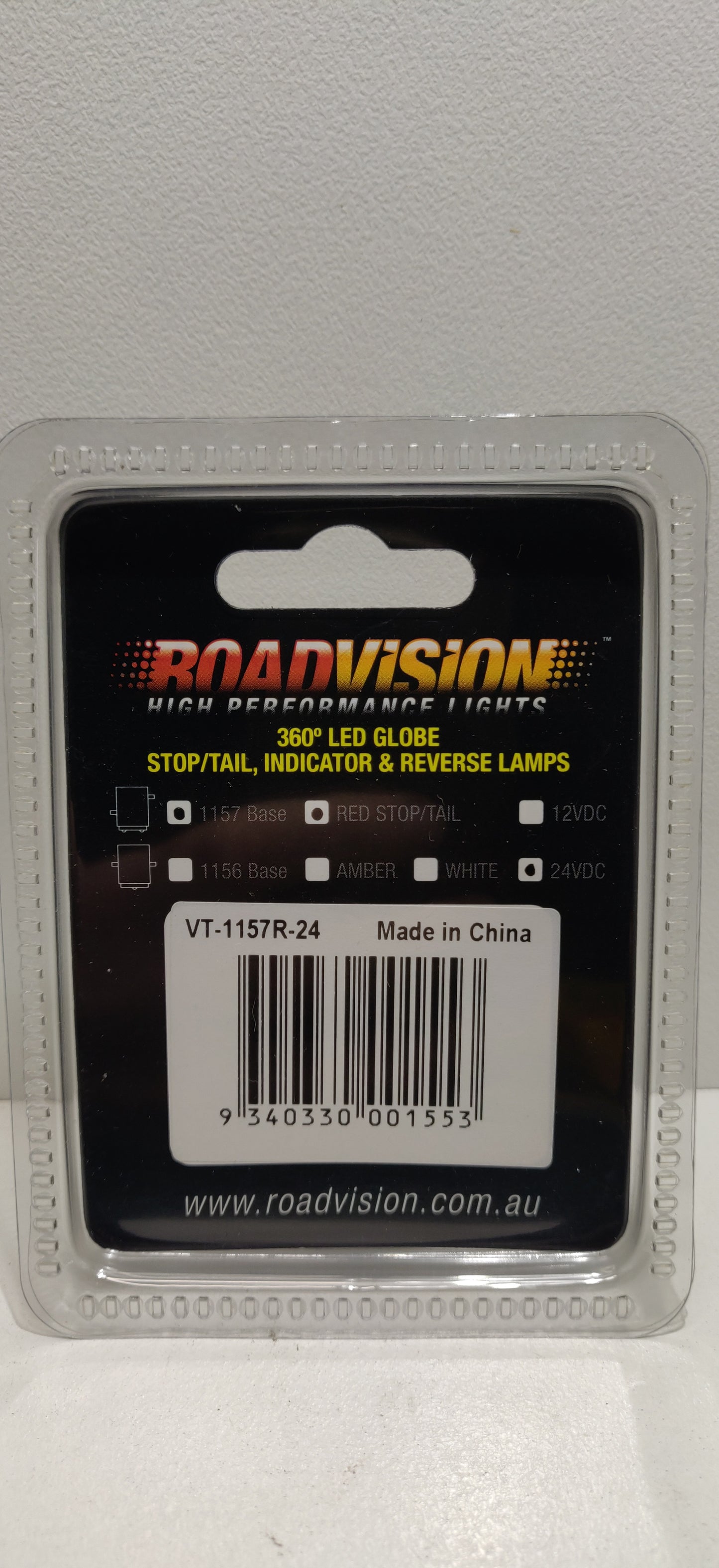 Roadvision 24V 1157 BAY15D Red LED Stop Tail globe bulb