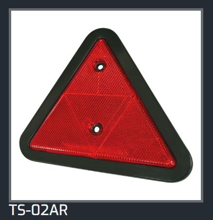 Red Triangle Reflector 150mm Safety Warning for Truck Trailer TS-02AR