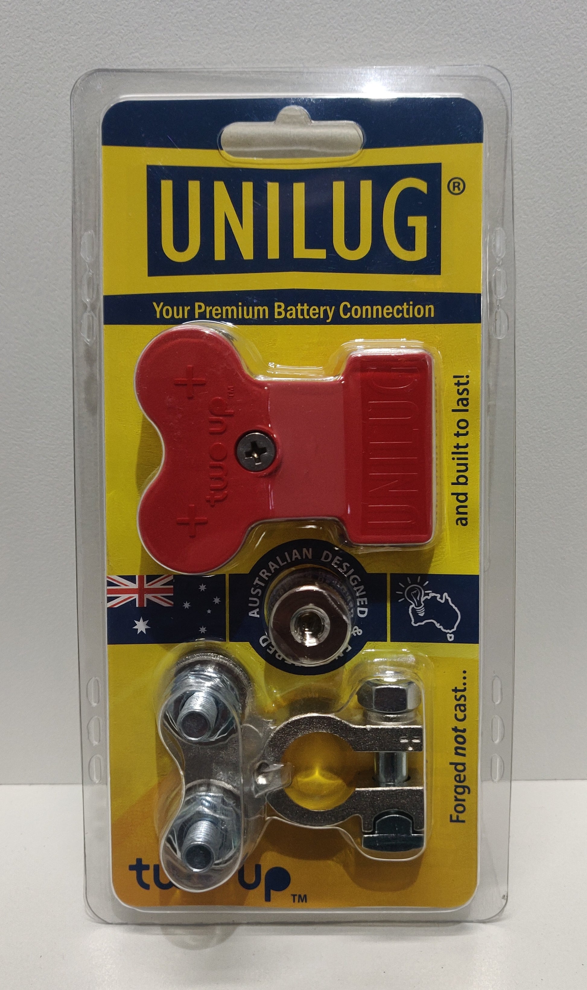 UNILUG Two Up Dual Battery Distribution Terminals + Covers 4WD 12V E55-0050 E55-0051