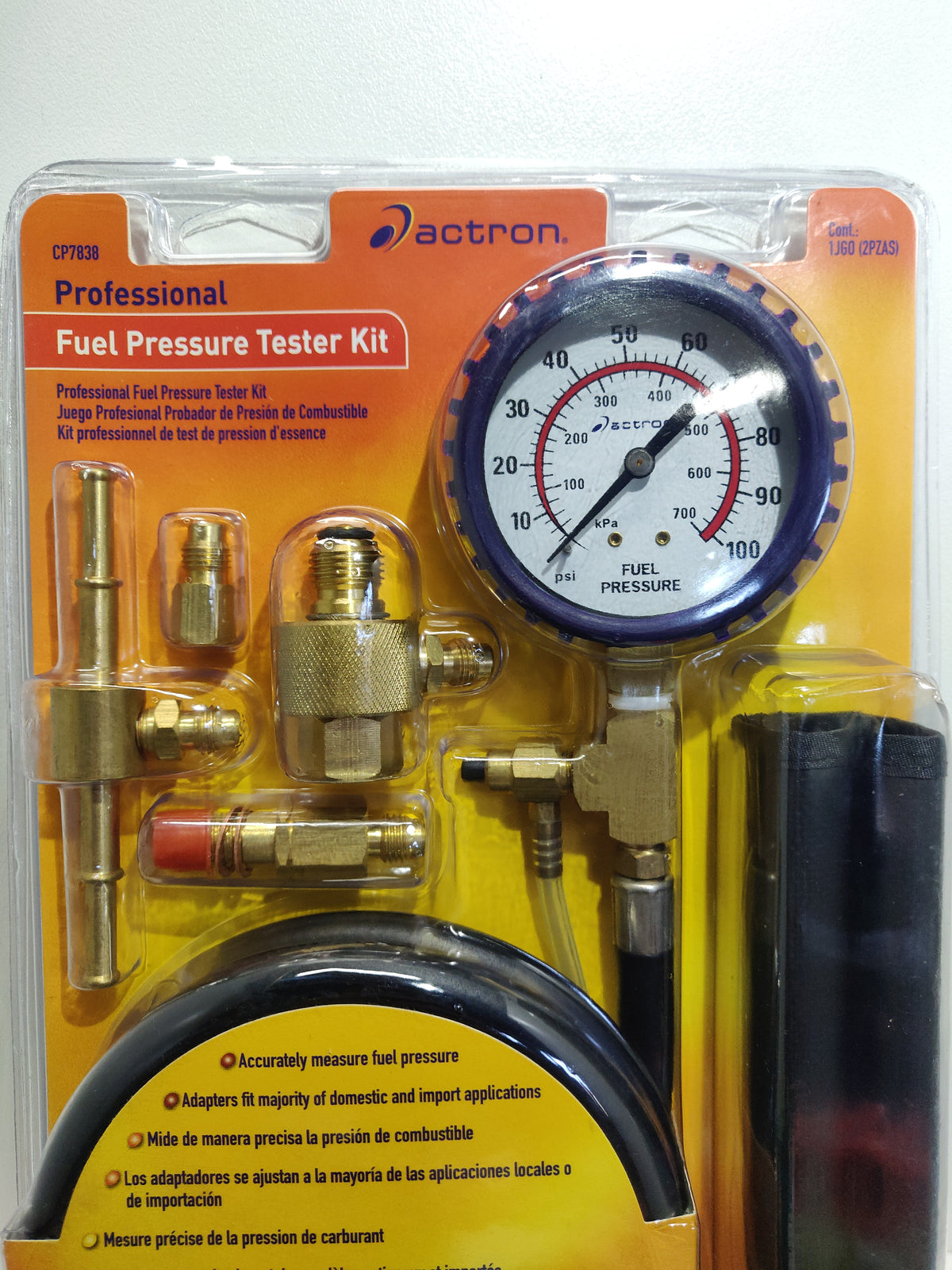 Actron CP7838 Professional Fuel Injection Pressure Tester Kit