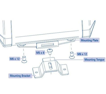 ARK APB20B ArkPak Mounting Bracket Kit for AP715 AP730 Portable Dual Battery Box