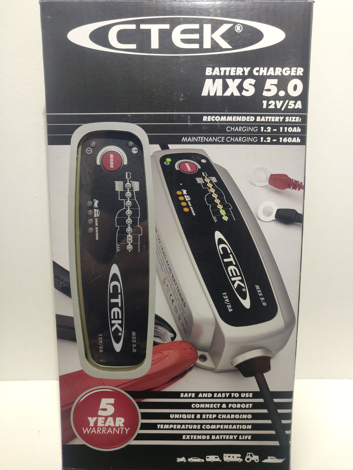 CTEK MXS 5.0 Battery Charger 56.987 5A 8 Stage