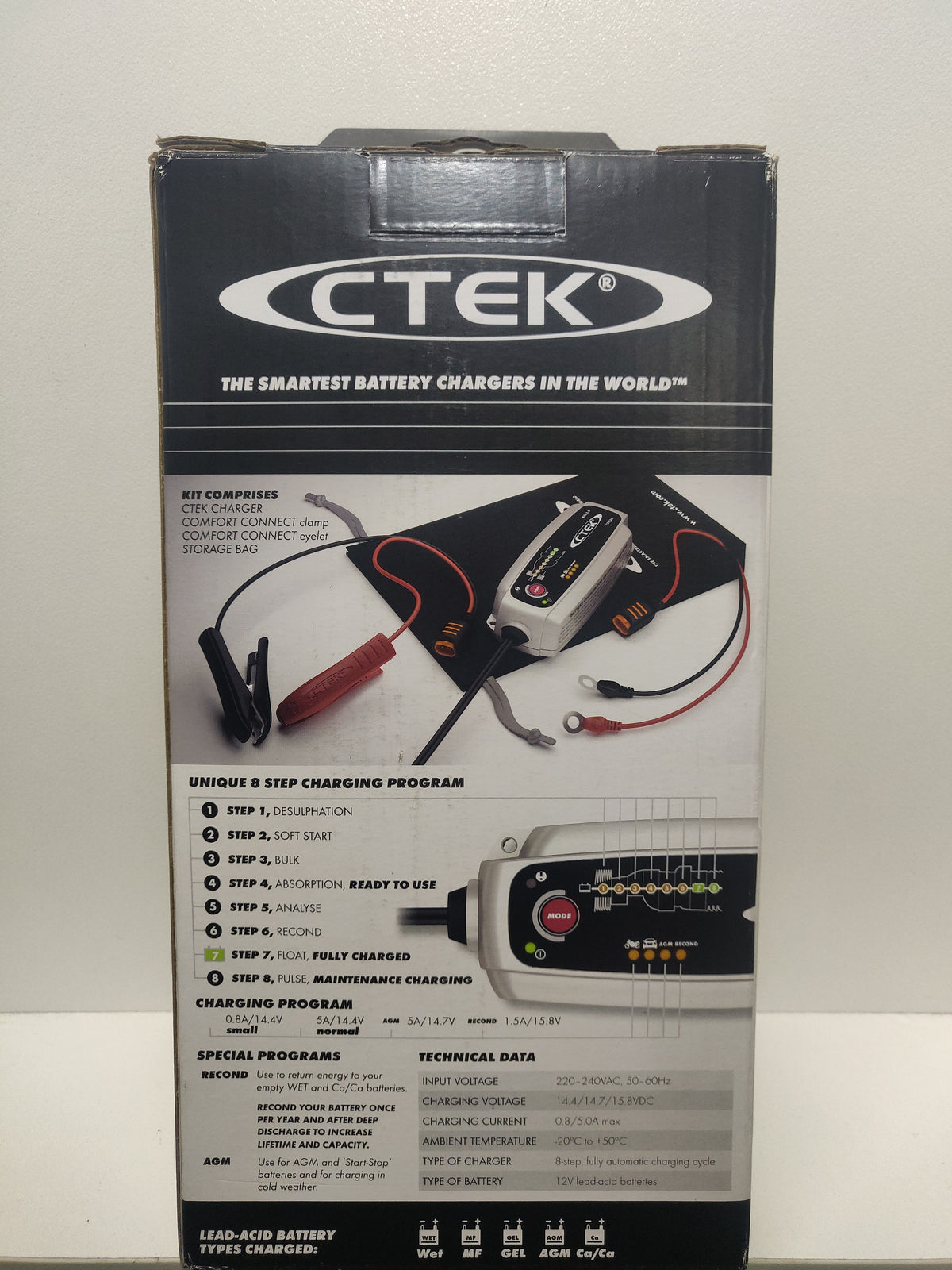 CTEK MXS 5.0 Battery Charger 56.987 5A 8 Stage