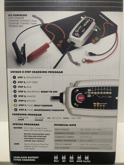 CTEK MXS 5.0 Battery Charger 56-987 5A 8 Stage