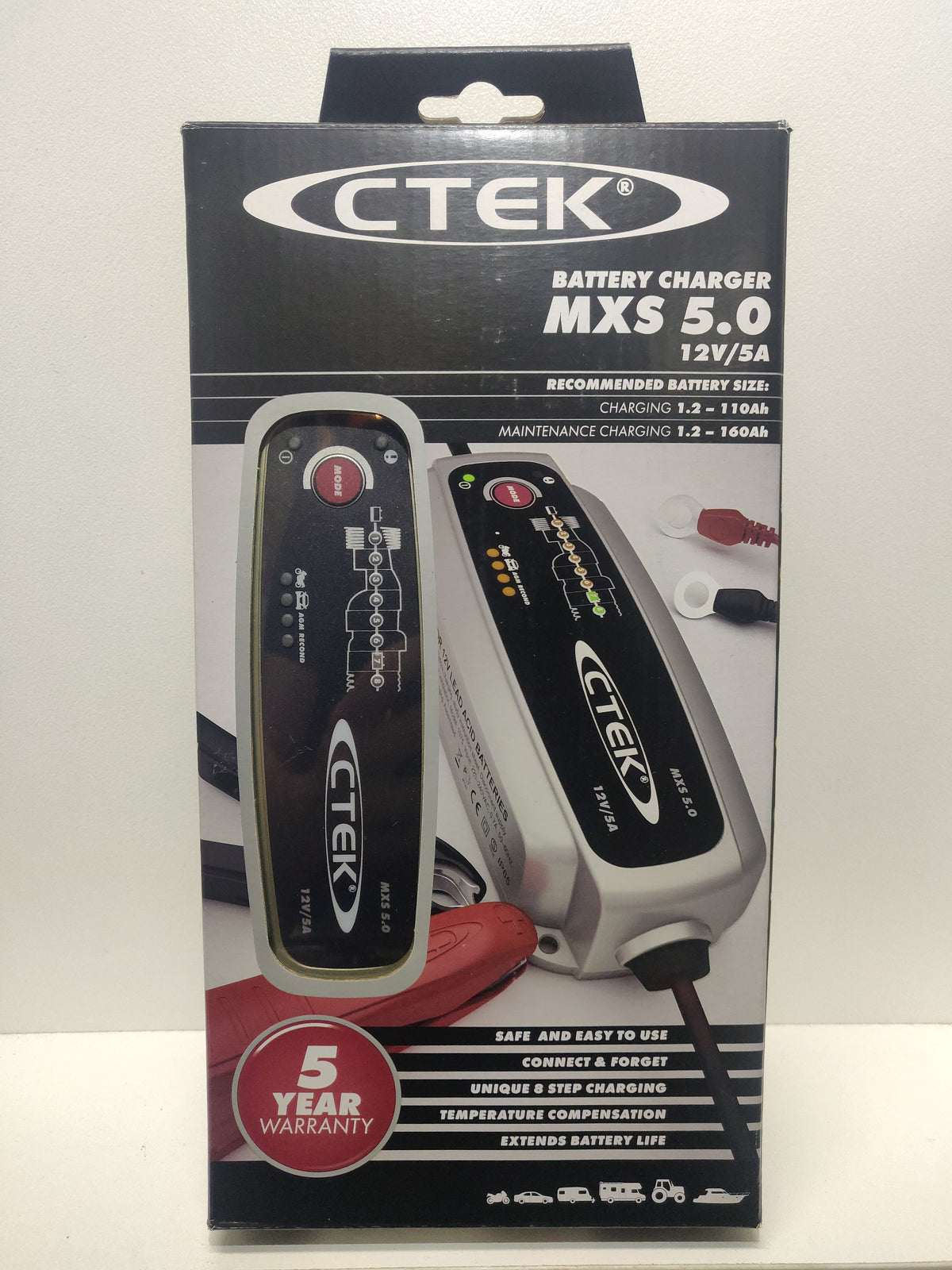 CTEK MXS 5.0 Battery Charger 56.987 5A 8 Stage