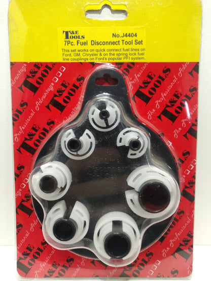 T&E Tools 7 Piece Fuel Line Disconnect Tool Set J4404