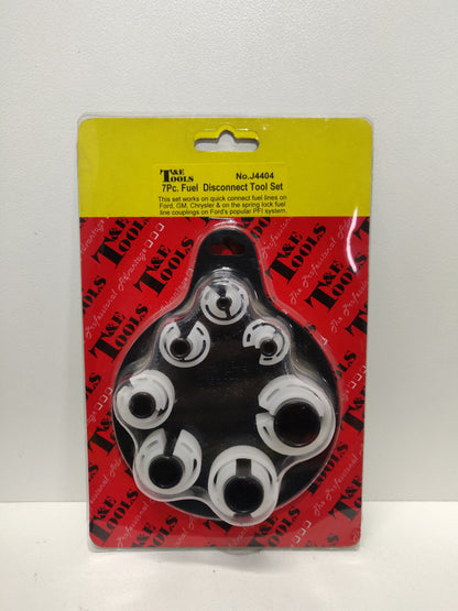 T&E Tools 7 Piece Fuel Line Disconnect Tool Set J4404