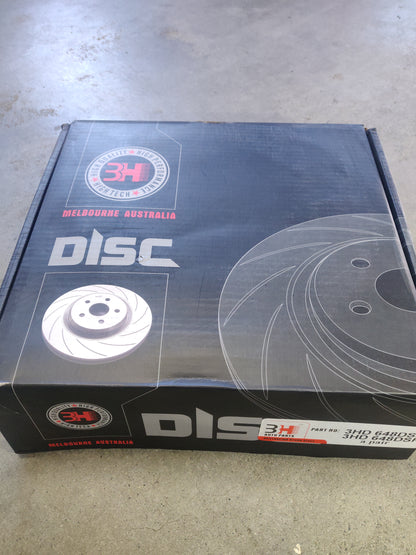 Front Disc Rotor Pair Drilled Slotted For Subaru Impreza BRZ Toyota 86 Refer DR648 DBA648