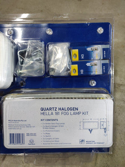 Hella 181 5632 Halogen 12V H3 55W Fog Lamp Kit